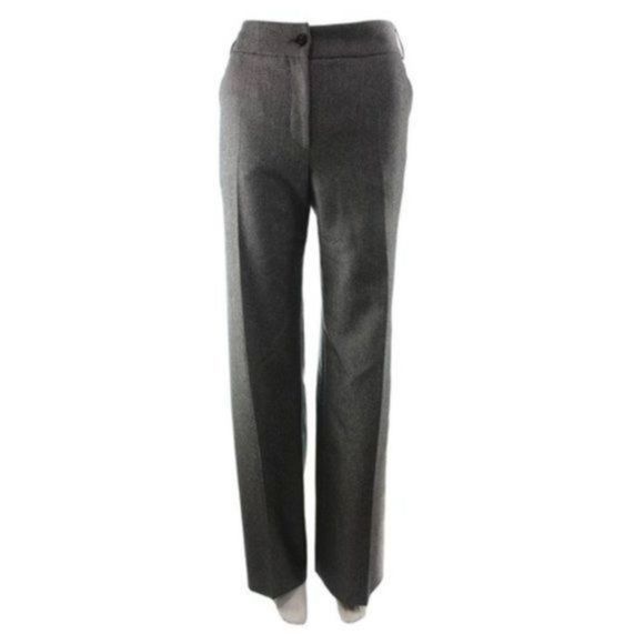 ARMANI COLLEZIONI Charcoal Grey Wool Blend Pants - Picture 1 of 4